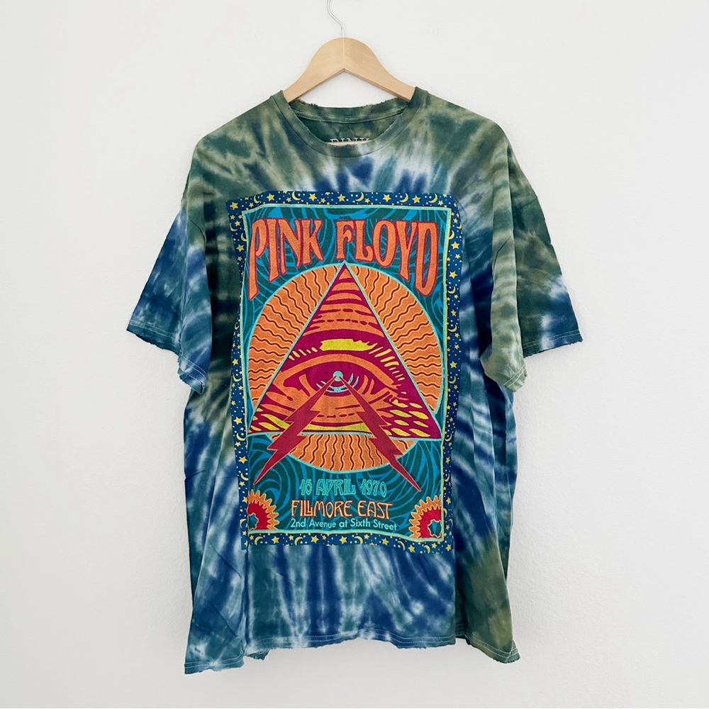 NEW UO Pink Floyd Tie Dye Graphic Tee